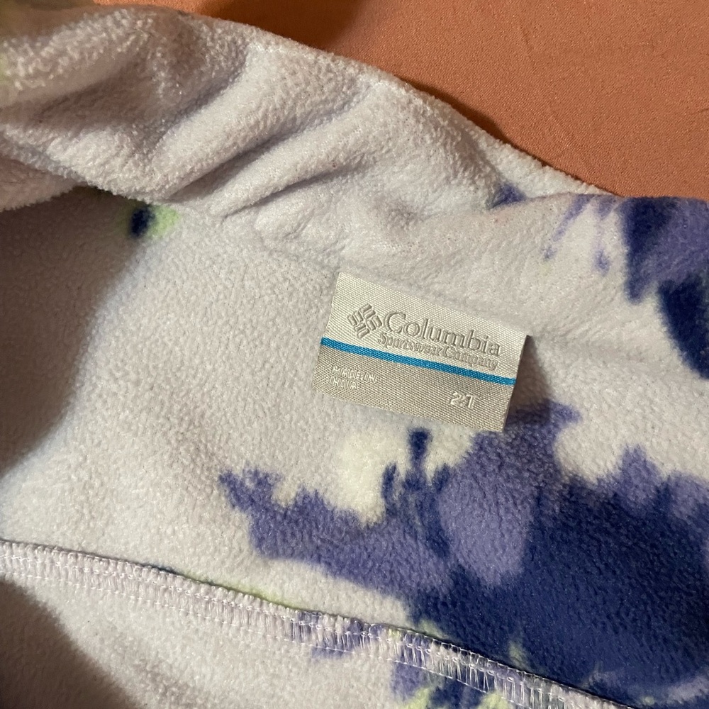 Columbia Kids Fleece Jacket - Blue and White